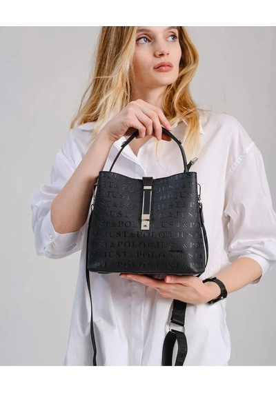 Just Polo Kadın Omuz Çantası 6011mh Siyah Düz 29644255