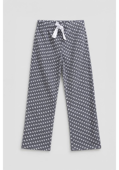 Markapia Kadın Puandtiyeli Polar Pijama Altı Gri