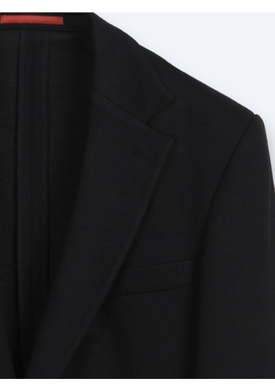 Kip Siyah Çizgili Modern Fit Pamuk Karışımlı Örme Takım Elbise