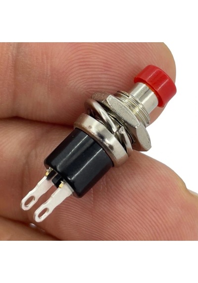 Ic-177 Kırmızı Diyafon Mini Buton 7mm Pbs-105