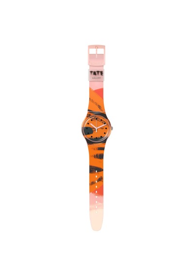 Swatch Suoz362 Barn-grahams Orange And Red Unisex Kol Saati