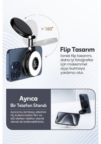 Led Selfie Ring Light Telefon Selfie Işığı