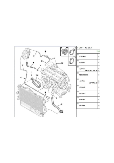 Yedek Su Depo Hortumu 407 2.0hdı Dw10 1317q8