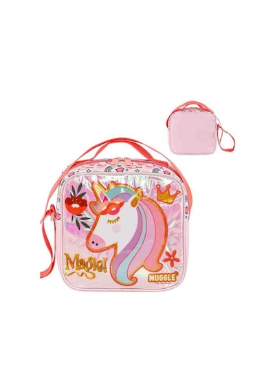 Muggle Mu-9048 Sweet And Sparkly Beslenme Çantası Pembe