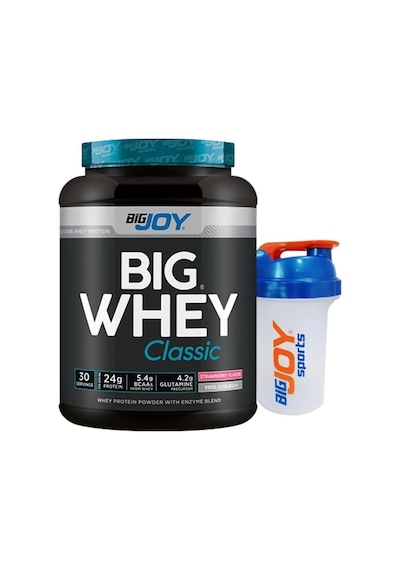 Big Whey Classic Whey Protein Tozu Çilek Aroma 990g - 30 Servis - Shaker 500 Ml Aromasız