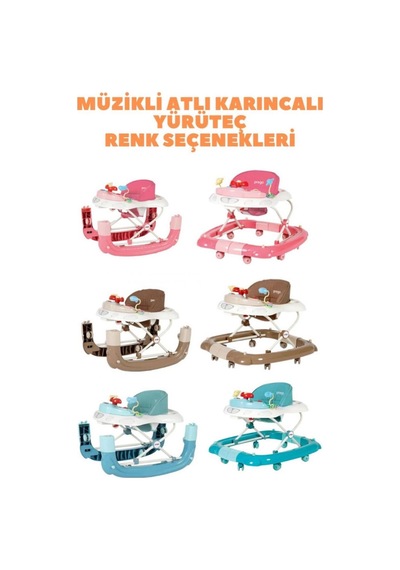 Bebeğinizin Tüm İhtiyaçları Yeni Doğan Beşik+bebek Arabaı+puset+babynest+yürüteç+mama Sandalyesi Pembe/kahve