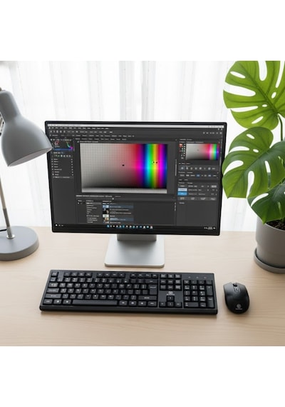 Buffer Kablosuz Q Klavye Mouse Seti Rahat Yazım, Sessiz Tuşlar, Ofis Ve Ev Kullanımına Uygun Set Yk7100 Diğer
