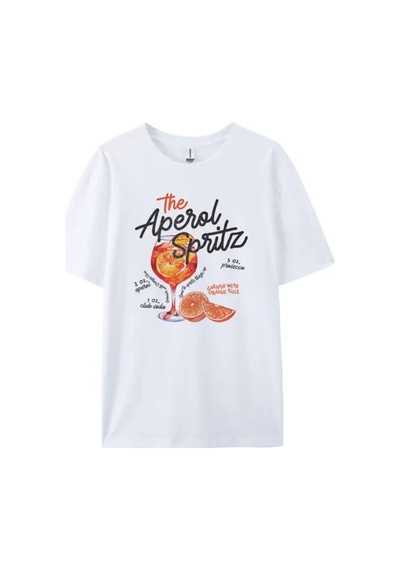 Noıssey Urban Pop Graphic Kadın Tişört Koleksiyonukod 5127 Beyaz