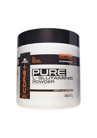 Mustang Nutrition Core+ Pure L-glutamine Powder 250 Gr Glutamin 50 Servis + Shaker + Protein Kahve Hediyeli Aromasız