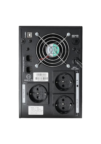 D-3000 3000va Lcd Kesintisiz Güç Kaynağı Line Interactive 4x12v 9ah Ups Ofis Kamera Sistem Çoklu Cihaz