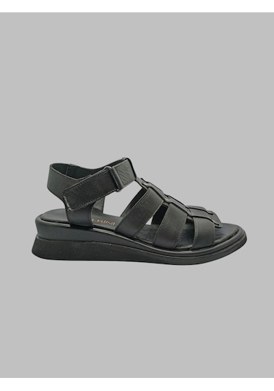 Albini A-10888 Kadın Deri Sandalet Siyah