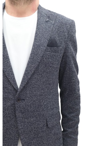 Twenhil Dmctekstil Erkek Ckt-203 Desenli İtalyan Kesim Dar Kalıp Tek Düğme Blazer Ceket Lacivert Twenhil Dmctekstil Erkek Ckt-203 Desenli İtalyan Kesim Dar Kalıp Tek Düğme Blazer Ceket Lacivert