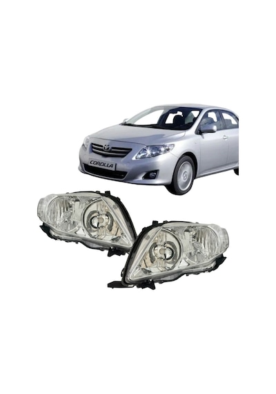 Toyota Corolla Sağ-sol Takım Far Lambası 2007-2009