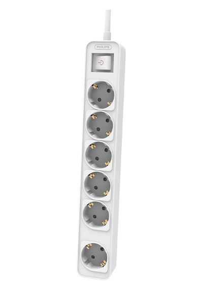Philips Chp2164wb Beyaz Çocuk Korumalı 6'lı Priz 3m