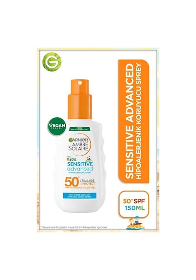 Ambre Solaire Bronzlaştırıcı Yağ 200ml&sensitive Advanced Güneş Koruyucu Çocuk Sprey Gkf50+ 150ml pktasbryggkcspst-8584