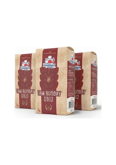 Sinangil Tam Buğday Unu 1 Kg 3'lü