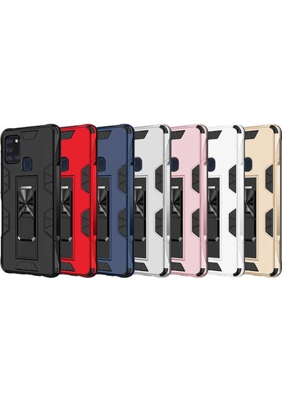 Samsung Uyumlu Galaxy A21S Kilif Miknatisli Zirhli Korumali Silikon 466792722