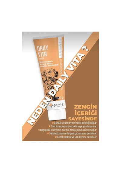Matt Daily Vita Paste Kedi & Köpek Multivitamin Macun