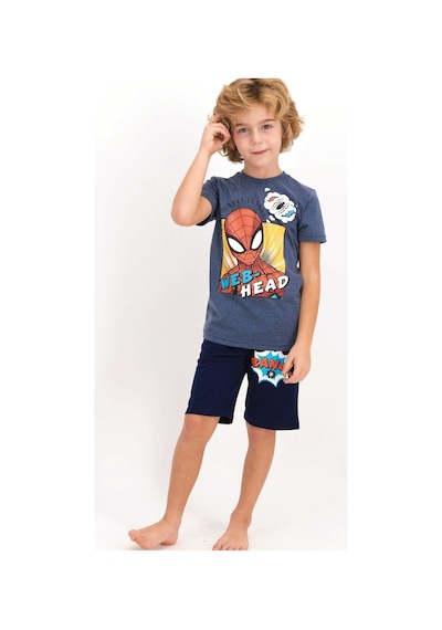 Marvel Spider-man Erkek Çocuk Bermuda Takımı D4551-3 21y Mavı