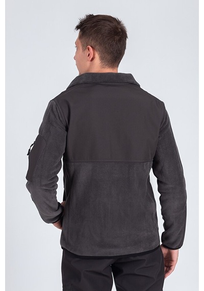 Vatan Tekstil Softshell Erkek Garnili Polar Füme