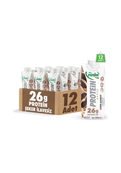 Kahveli Protein Süt 500 Ml X 12 Adet