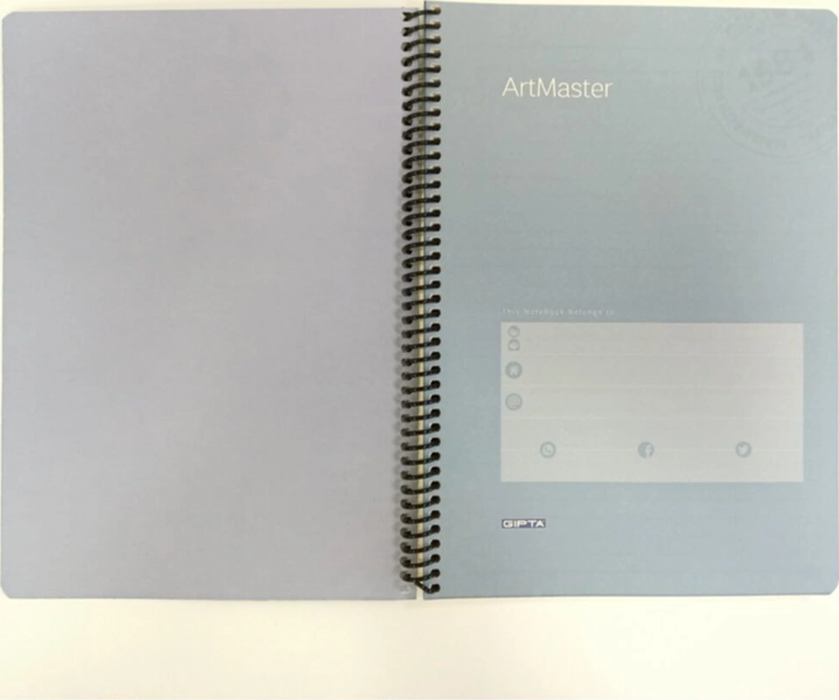 Artmaster Çizgili Inci Küpeli Kız Defter Karışık