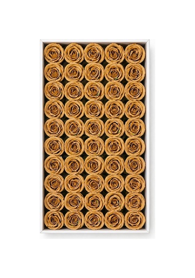 Karamel Kokulu İthal Kafa Gül 4,5 Cm 50 Adet