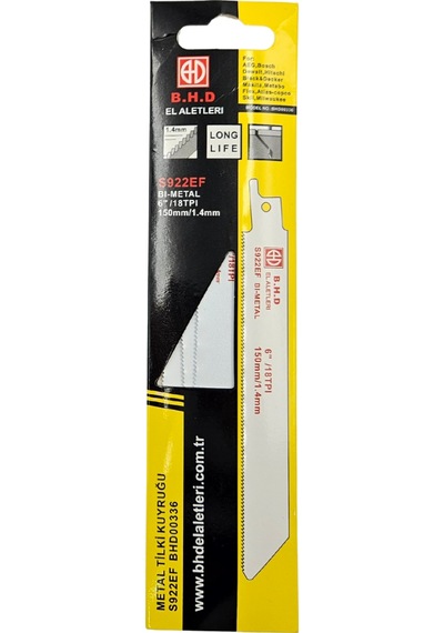 Fixonic B.h.d Bhd00336 S922ef 150mm Bi-metal Metal Tilki Kuyruğu Testere Bıçağı 5'li Paket