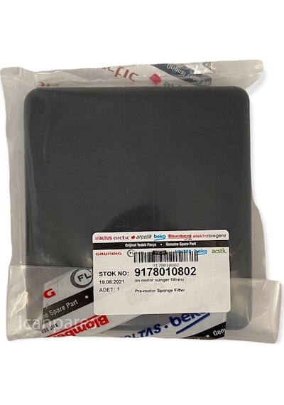Beko İle Uyumlu Bks 5585 Ön Motor Sünger Filtresi