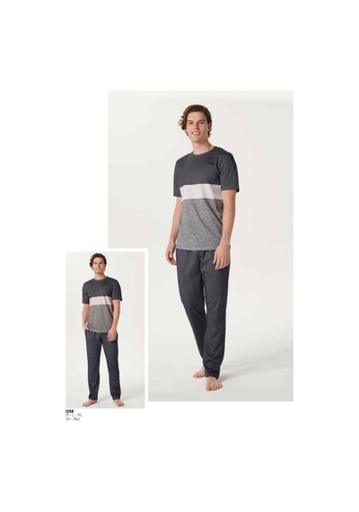 Pijadore 1258 Yarım Kol Pijama Takım 001