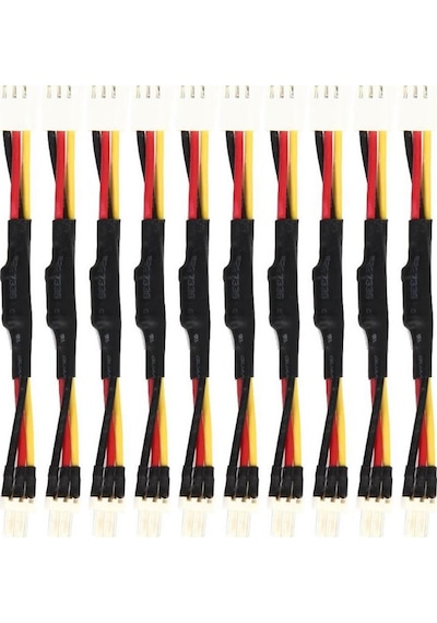 3 Pin Fan Kablosu Hız Yavaşlatıcı Dirençli 10cm Bilgisayar Cpu