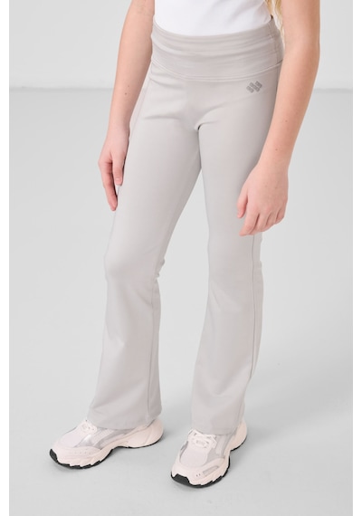 Tommylife Taş Esnek Standart Fit Basic Performans İspanyol Paça Kız Çocuk Tayt - 75193 Taş