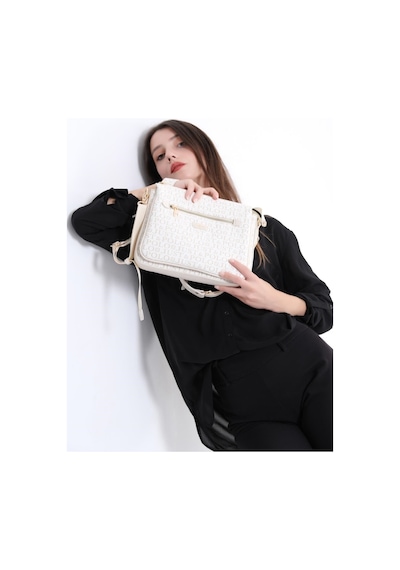 Just Polo Kadın Çapraz Ve Omuz Çantası 2068mh Krem
