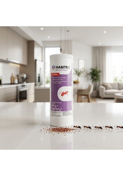 Habitro Karınca Yemi Granül 80 Gr - Yuva Etkili Şeker Bazlı Karınca İlacı İç Ve Dış Mekan