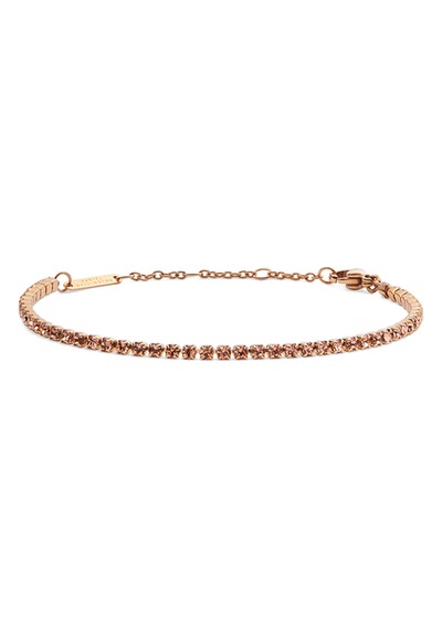 Classic Tennis Bracelet Apricot Rose Gold Rose Gold