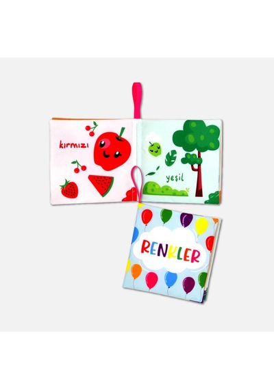 Tox Renkler Kumaş Sessiz Kitap T135 - Bez Kitap , Eğitici Oyuncak , Yumuşak Ve Hışırtılı