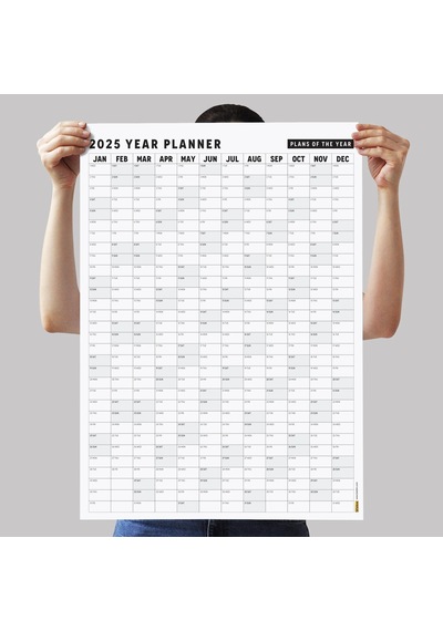 2026 Yıllık Planlayıcı Duvar Takvimi, Aylık Planlayıcı Aile Takvimi, Siyah Beyaz Takvim