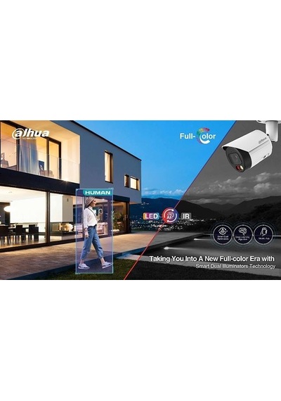 Dahua Hac-b1a21-u-ıl 2 Mp 3.6mm 4in1 Fullcolor Hdcvı Bullet Kamera Akıllı Işık 37602314