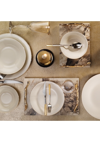 Aryıldız Alisa Gold 6 Kişilik 30 Parça Yemek Takımı