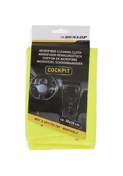 Dunlop Mikrofiber Bez, Autocockpit İçin Açık Indigo