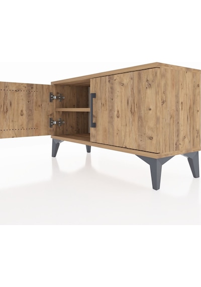 Arges Şifonyer Tek Raflı 2 Kapaklı 88x30x48 Çam-çam Çam