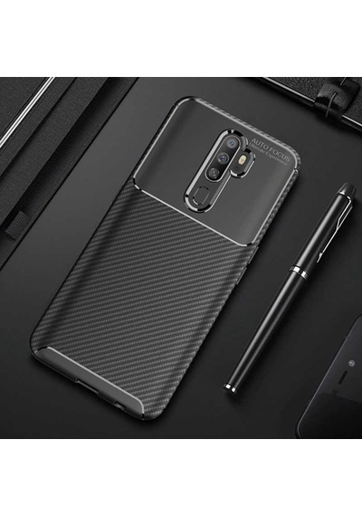 Oppo A9 2020 Kilif Karbon Silikon Case 392449639