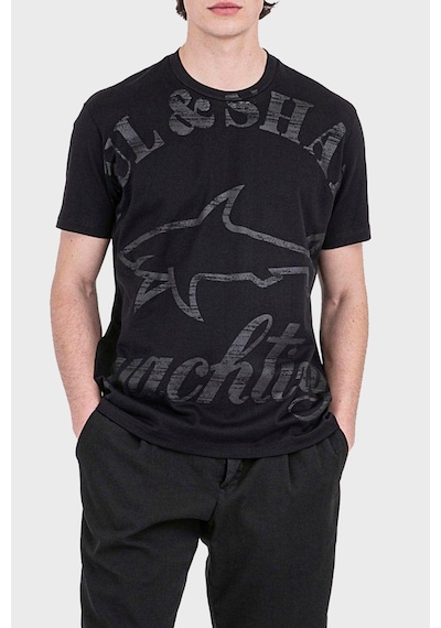 Paul & Shark Erkek T Shirt 22411018 011 Siyah SIYAH Siyah