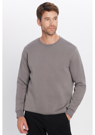 Tudors Unisex Oversize Geniş Kesim Pamuklu Yumuşak Dokulu İçi Polarlı Basic Gri Bisiklet Yaka Sweatshirt-31939 Gri Tudors Unisex Oversize Geniş Kesim Pamuklu Yumuşak Dokulu İçi Polarlı Basic Gri Bisiklet Yaka Sweatshirt-31939 Gri