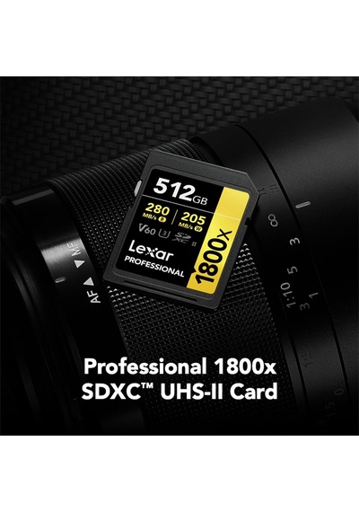 Lexar Gold Serisi Profesyonel 1800x 512gb Sdxc Uhs-ıi U3 Hafıza K