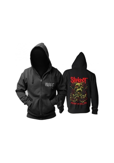 Tarzsokak Slipknot Hoodie Fermuarlı Kapüşonlu Tip76 14059 Siyah