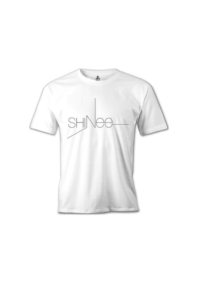 Shinee - Logo Beyaz Erkek Tshirt