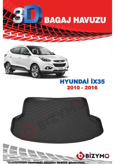 Hyundai İx35 2010-2016 3D Bagaj Havuzu Bizymo Hyundai İx35 2010-2016 3D Bagaj Havuzu Bizymo