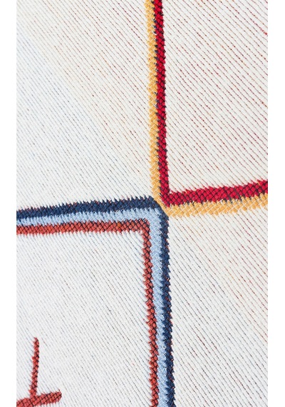 Hoom Rugs Samos Sms 21 Multy Yıkanabilir Çift Taraflı Pamuk Kilim Çok Renkli