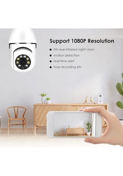 Torima Cmr-6 360 Full Hd 1080p Ampül Smart Ip Kamera Torima Cmr-6 360 Full Hd 1080p Ampül Smart Ip Kamera